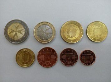Мальта набір монет євро 2012 UNC (8 штук) М03112 фото