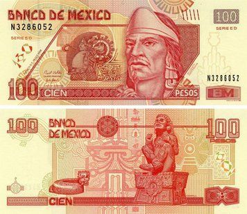 Banknote Mexico 100 pesos 2008 UNC (P118)