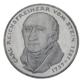 Монета Німеччина 5 марок 1981 VF-AU 150 років від дня смерті Карла фом ​​Штейна М21105 фото