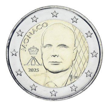 Монета Монако 2 євро 2025 Біметал UNC Регулярний випуск М24088 фото