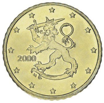 Монета Фінляндія 50 євроцентів 2000 UNC М21981 фото