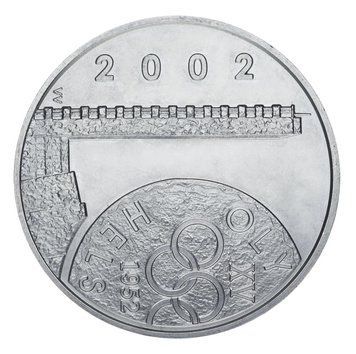 Монета Фінляндія 10 євро 2002 Срібло UNC XV Літні Олімпійські ігри 1952 року в Гельсінкі - 50 років М21449 фото