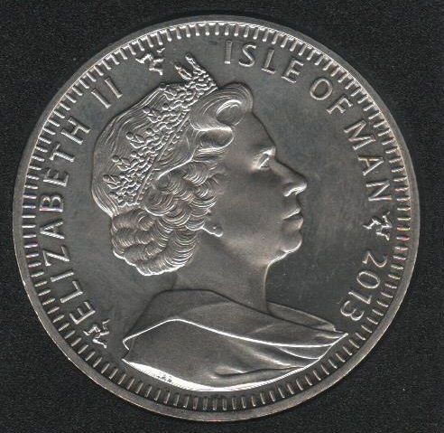 Coin Isle of Man 1 crown 2013 &ldquo;Sochi 2014 Olympics.&nbsp;Curling &raquo;UNC (KM # 1545.1)