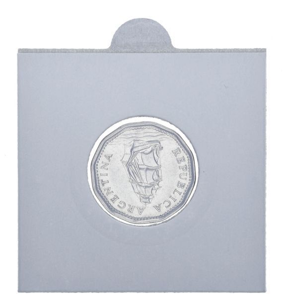 Argentina 5 pesos 1963 F-VF Sailboat