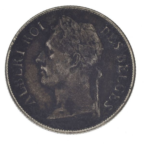 Конго Бельгийское 1 франк 1920 G-VG М14965 фото