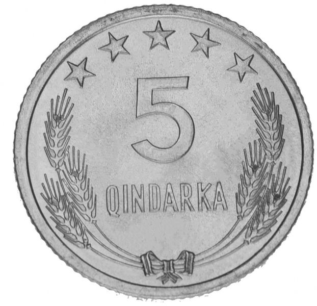 Albania set of 4 coins 1964 VF-AU 5, 10, 20, 50 Kindarka