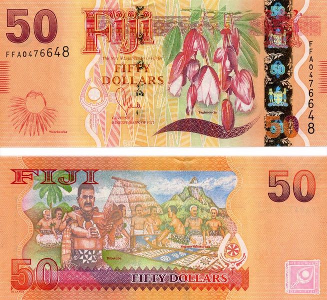 Fiji $ 50 2012-2013 UNC (P118)