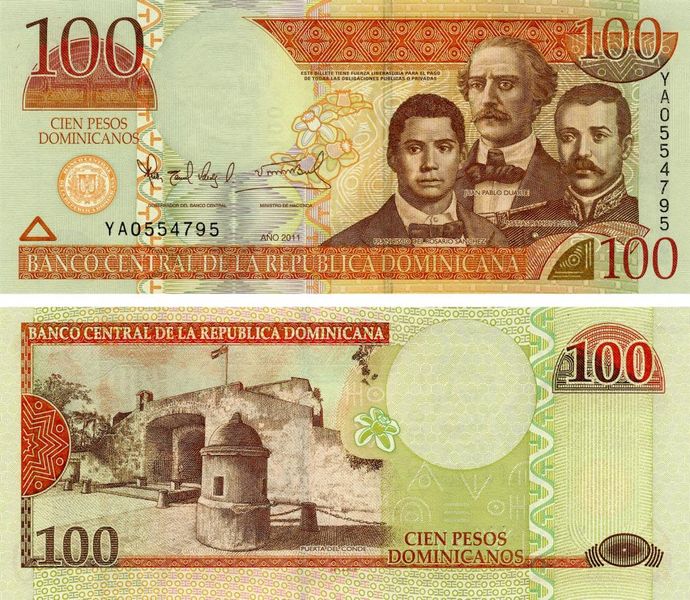 Dominican Republic 100 Pesos 2011 UNC (P184b)