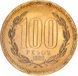 Монета Чилі 100 песо 1989 AU-UNC