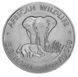 Zambia 4000 kwacha 1998 Silver UNC Elephant and baby elephant