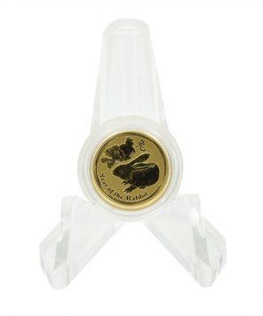 Монета Австралія 5 доларів 2011 Золото UNC Східний календар - Рік кролика (кота, зайця) (Au 9999, 1,555 грам) М22702 фото