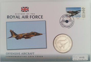 Гібралтар 1 крона 2008 року &laquo;Винищувач-бомбардувальник SEPECAT Jaguar&raquo; UNC (KM#1376) М08752 фото