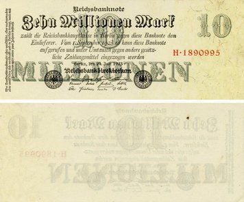 Banknote Germany 10000000 marks 1923 AU-UNC (P96)