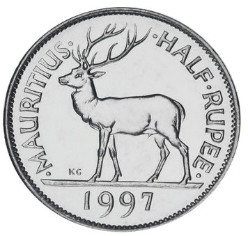 Mauritius 50 cents 1997 UNC Deer