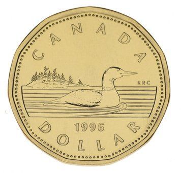 Канада 1 долар 1 996 UNC Качка М14855 фото