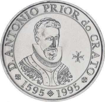Coin Portugal 100 escudos 1995 "King Antonio of Kratu" AU-UNC (KM # 680)