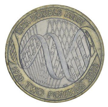 Монета Великобританія 2 фунта 2003 &laquo;ДНК&raquo; F-VF (KM#1037) М05853 фото