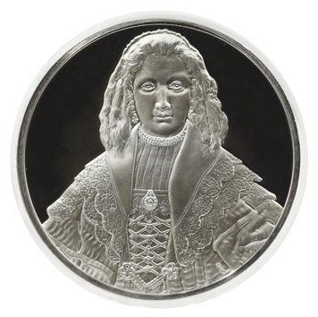 Медаль США Пам'ятна медаль 1972-1976 Срібло Proof Рембрандт - Портрет Агаті Бас (Ag 925, 67 грам) М21289 фото