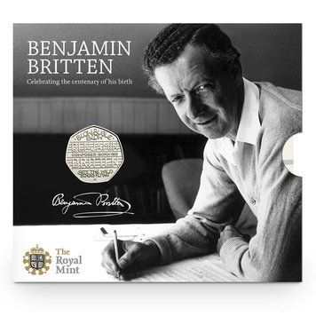 United Kingdom 50 pence 2013 Benjamin Britan UNC blister (KM # 1253)