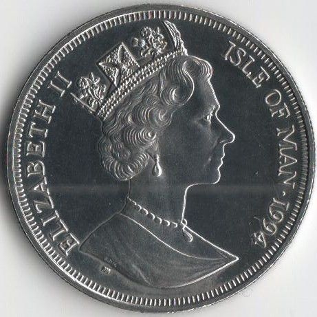 Монета Острів Мен 1 крона 1994 UNC Збереження планети Земля. Кенгуру (KM#385) М07992 фото