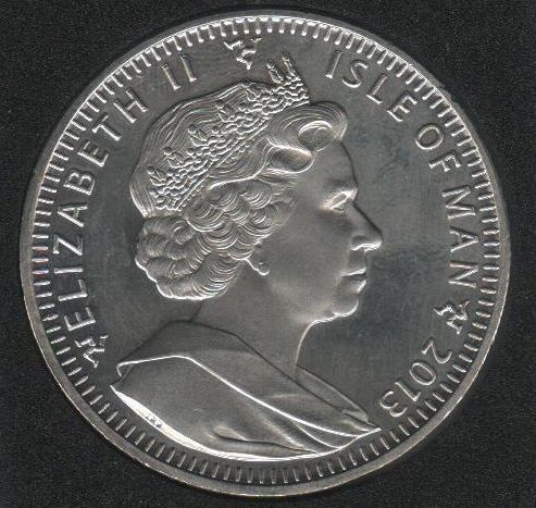 Монета Остров Мэн 1 крона 2013 &laquo;Олимпиада в Сочи в 2014 году. Сани&raquo; UNC (KM#1546.1) М08347 фото
