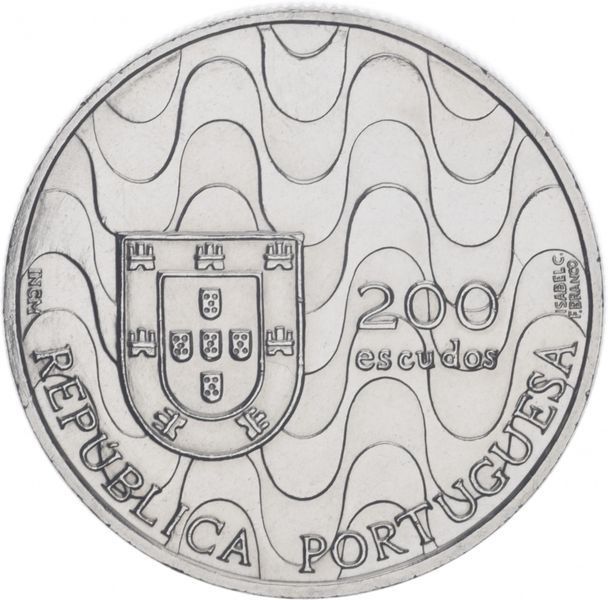 Coin Portugal 200 escudos 1992 "EU Presidency" AU-UNC (KM # 663)