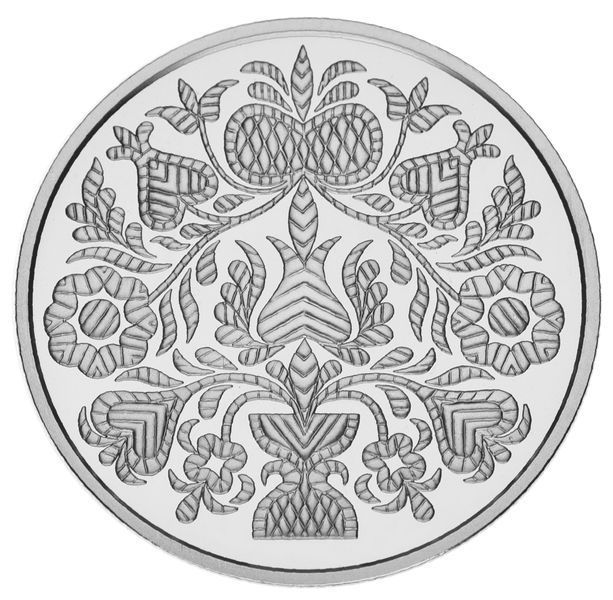 Coin Ukraine 5 hryvnia 2024 UNC Ornek. Crimean Tatar ornament in souvenir packaging