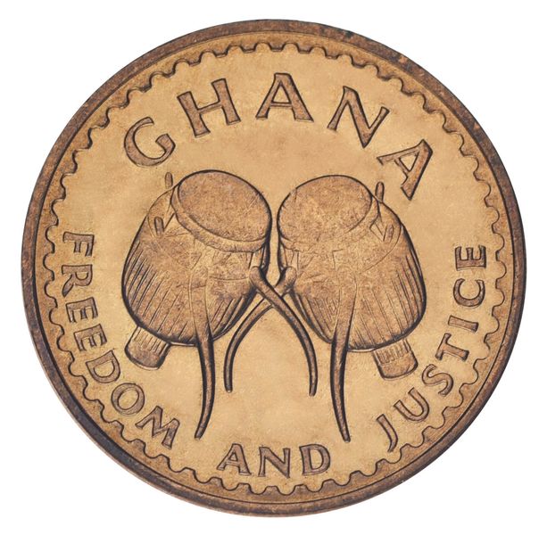 Ghana 0.5 pesewa 1967 F-VF