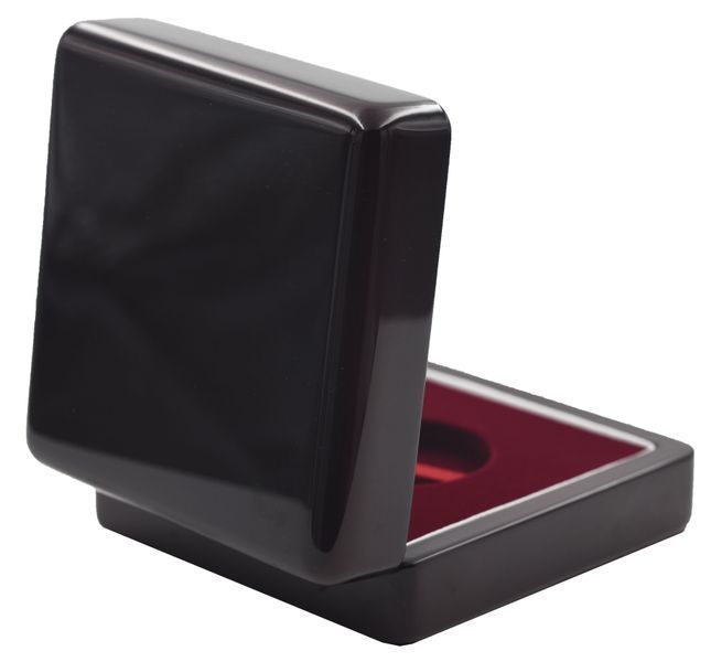 Coin case (36.5 mm) NBU (gold, one ounce 31.1 grams, bimetal) Wooden Premium