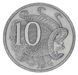 Coin Australia 10 cents 1966 F-VF