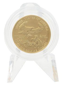 Монета США 5 доларів 2012 Золото UNC Свобода Орел (Au 999, 1/10 унції, 3,11 грама) М22852 фото