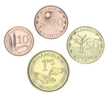 Набір монет Намібія набір із 4 монет 2025 UNC 10, 20, 50 центів, 1 долар М24090 фото
