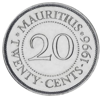 Mauritius 20 cents 1996 UNC