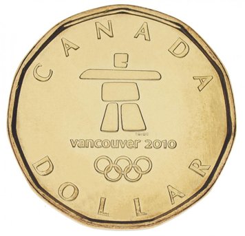 Canada 1 dollar 2010 "Vancouver Olympics 2010" UNC (km # 883)