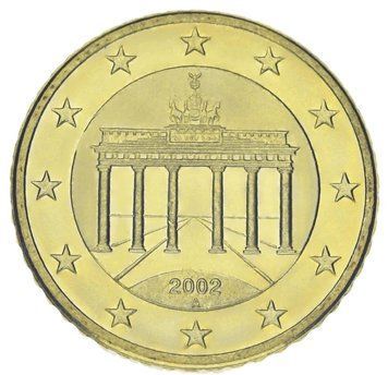 Монета Німеччина 50 євроцентів 2002 UNC А М21987 фото