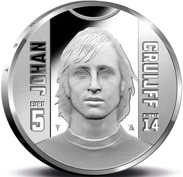 Netherlands 5 euro 2017 "Football - Johan Cruyff" UNC