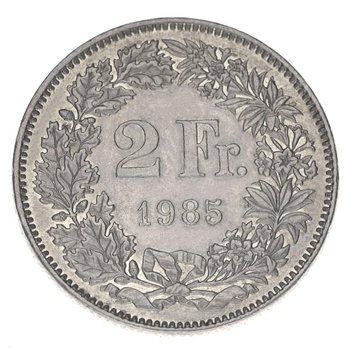 Монета Швейцарія 2 франки 1985 AU-UNC М16863 фото
