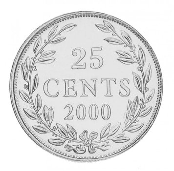 Liberia 25 cents 2000 UNC