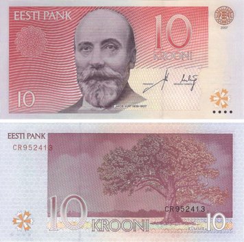 Estonia 10 CZK 2007 UNC (P86)