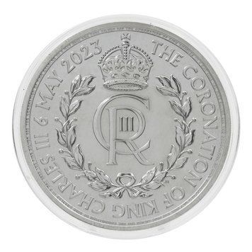 Монета Великобританія 2 фунти 2023 Срібло UNC Коронація короля Карла (Чарльза) III (Ag 999, унція, 31,1 грам) М20969 фото