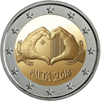 Malta 2 Euro 2016 "Love" UNC