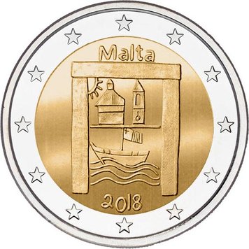 Malta 2 Euro 2018 "Cultural Heritage" UNC