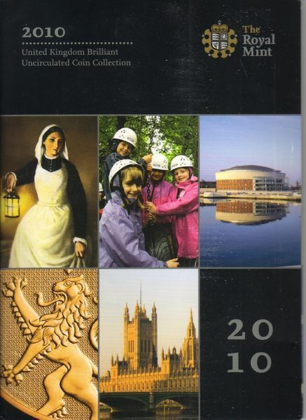 UK set of 12 2010 UNC coins