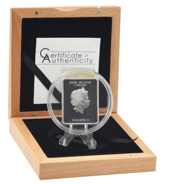 Coin Cook Islands 5 Dollars 2011 Silver Proof Coin Named Anna - Saint Anne the Prophetess