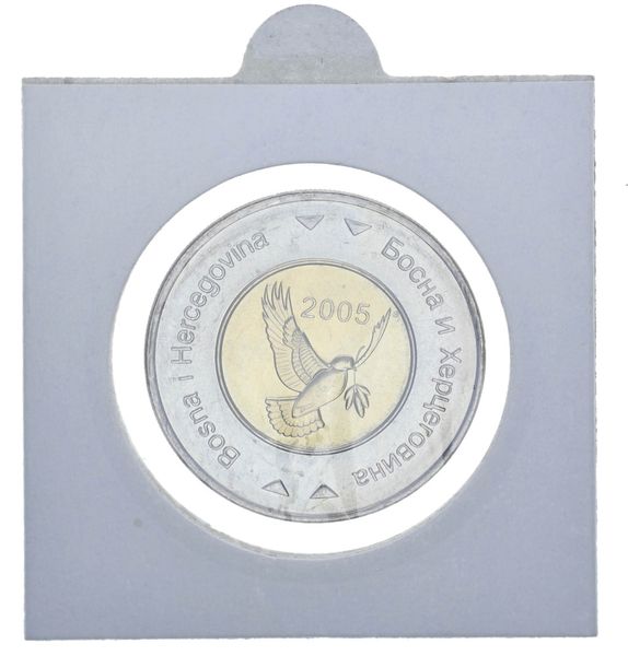 Боснія і Герцеговина 5 марок 2005 Біметал «Голуб миру» UNC (KM#120) М11507 фото