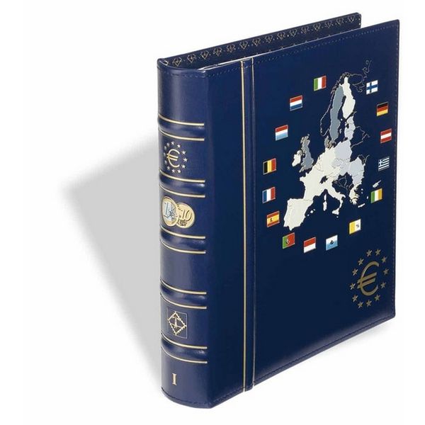 VISTA album for euro coin sets (12 countries) with Leuchtturm case