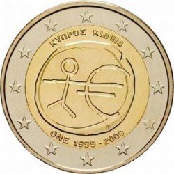 Кіпр 2 Євро-2009 «10 років союзу» UNC (KM#89) М00172 фото