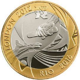United Kingdom 2 pounds 2012 "Olympics 2012 - Rio 2016" UNC blister (KM # 1244)