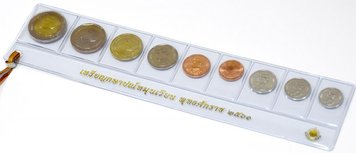 Thailand set of 9 coins 2018 UNC