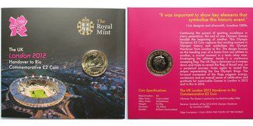 United Kingdom 2 pounds 2012 "Olympics 2012 - Rio 2016" UNC blister (KM # 1244)